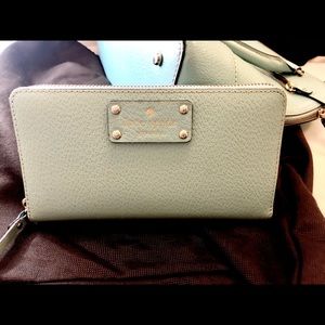 Kate Spade seafoam green wallet.